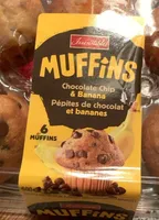 Mufins pépites de chocolat et banane