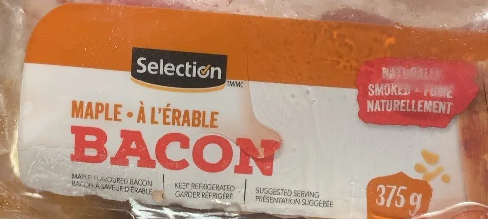 Bacon saveur erable