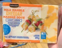 Cheddar marbré doux léger