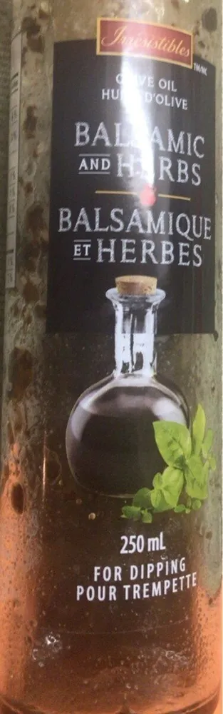 Balsamique et herbes huile olive