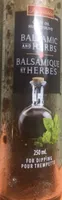Balsamique et herbes huile olive