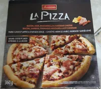 La Pizza bacon, jambon, mozzarella et cheddar