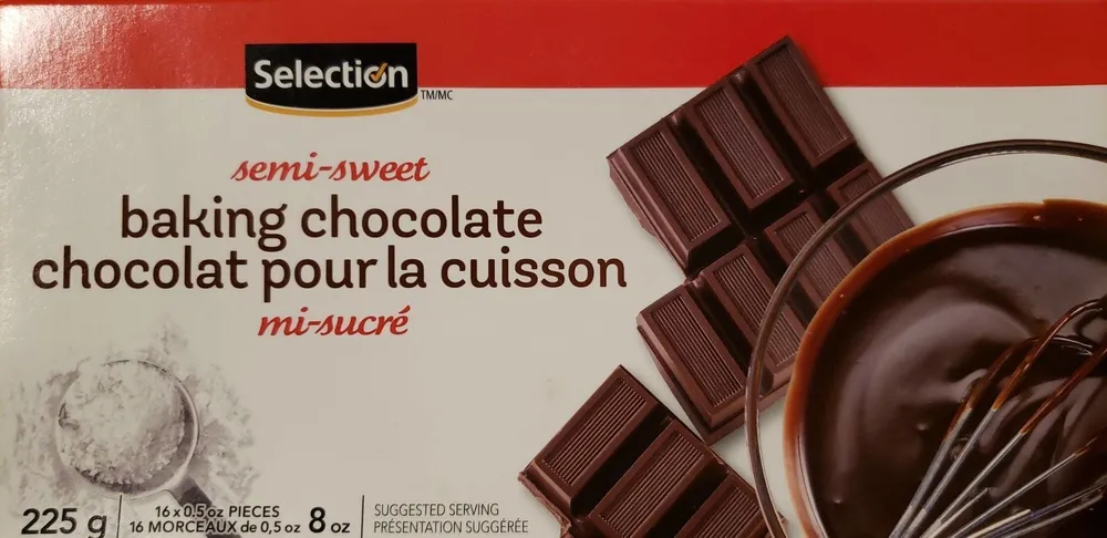 Chocolat pour la cuisson mi-sucré