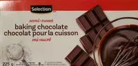 Chocolat pour la cuisson mi-sucré