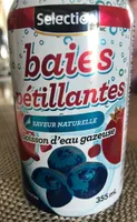 Boisson d'eau gazeuse baies petillantes