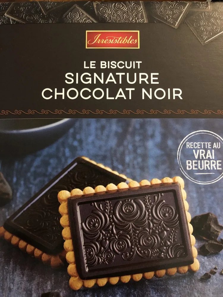 Le biscuit signature chocolat noir