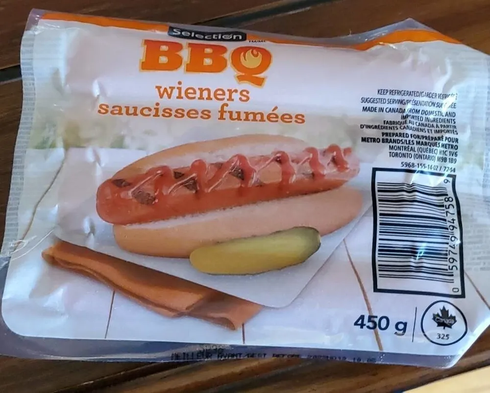 Wieners Saucisses fumées Bbq