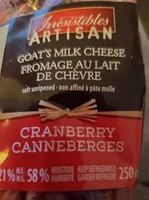 Fromage lait de chèvre canneberge