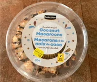 Macarons à noix de coco avec filet chocolaté