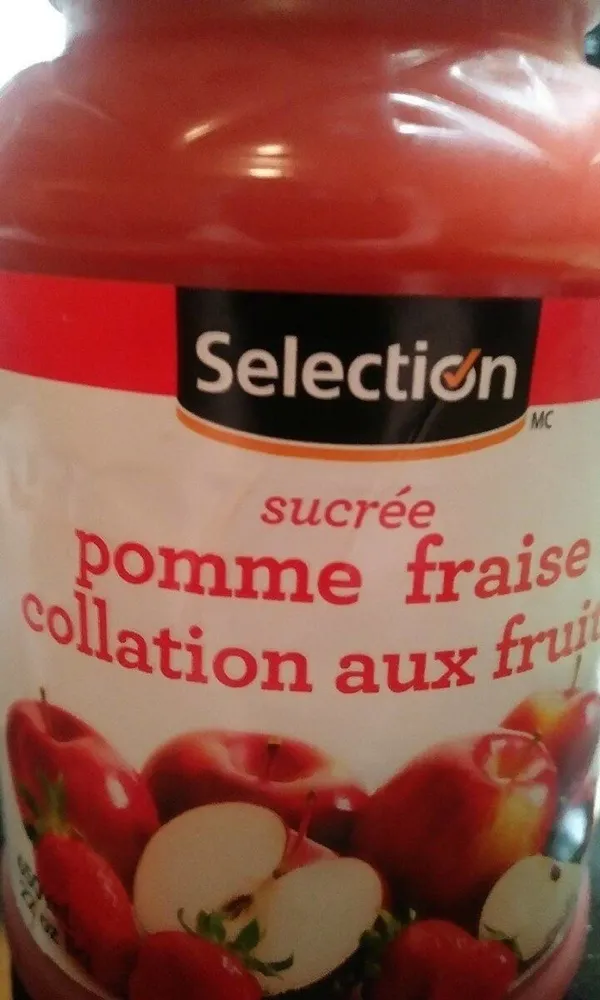 Pomme fraise collation aux fruits sucrée