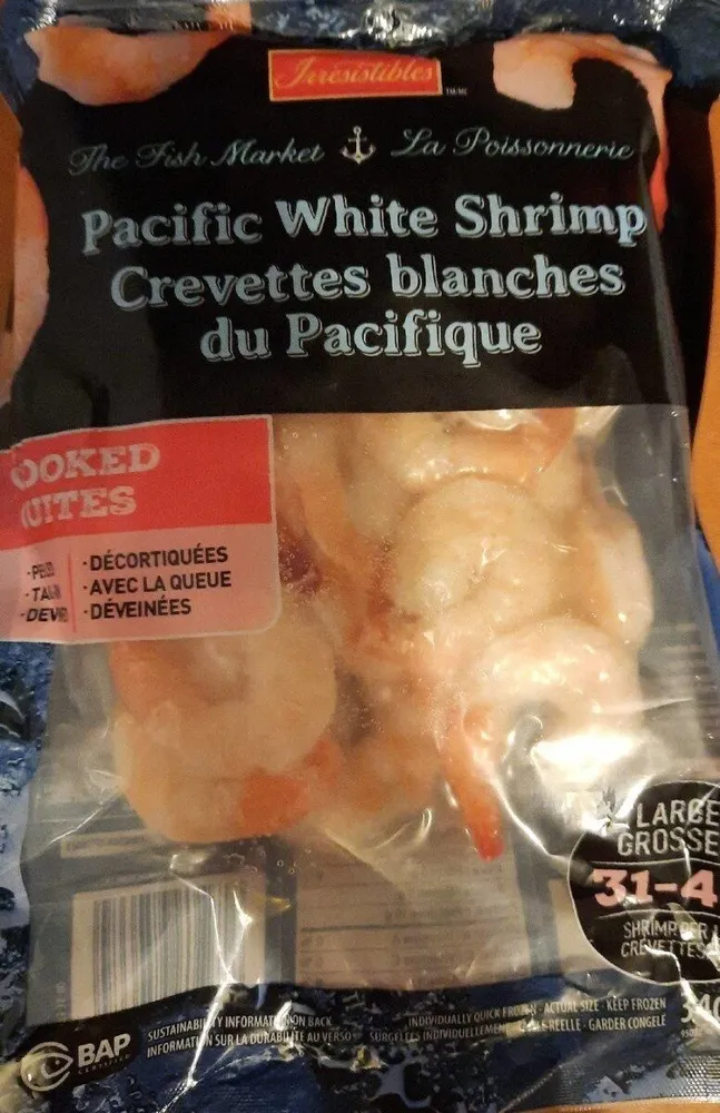 Crevettes blanches du pacifique