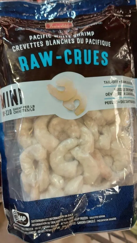 Crevettes blanches du Pacifique