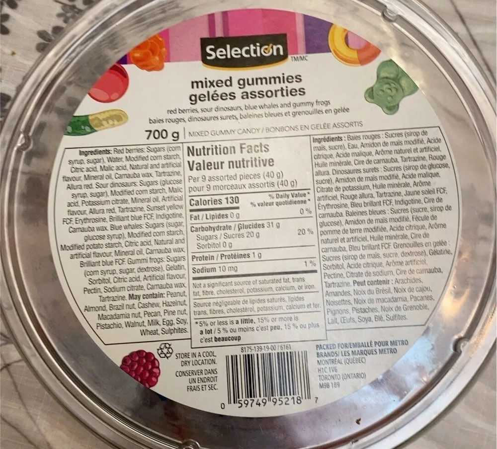 Gelées assorties