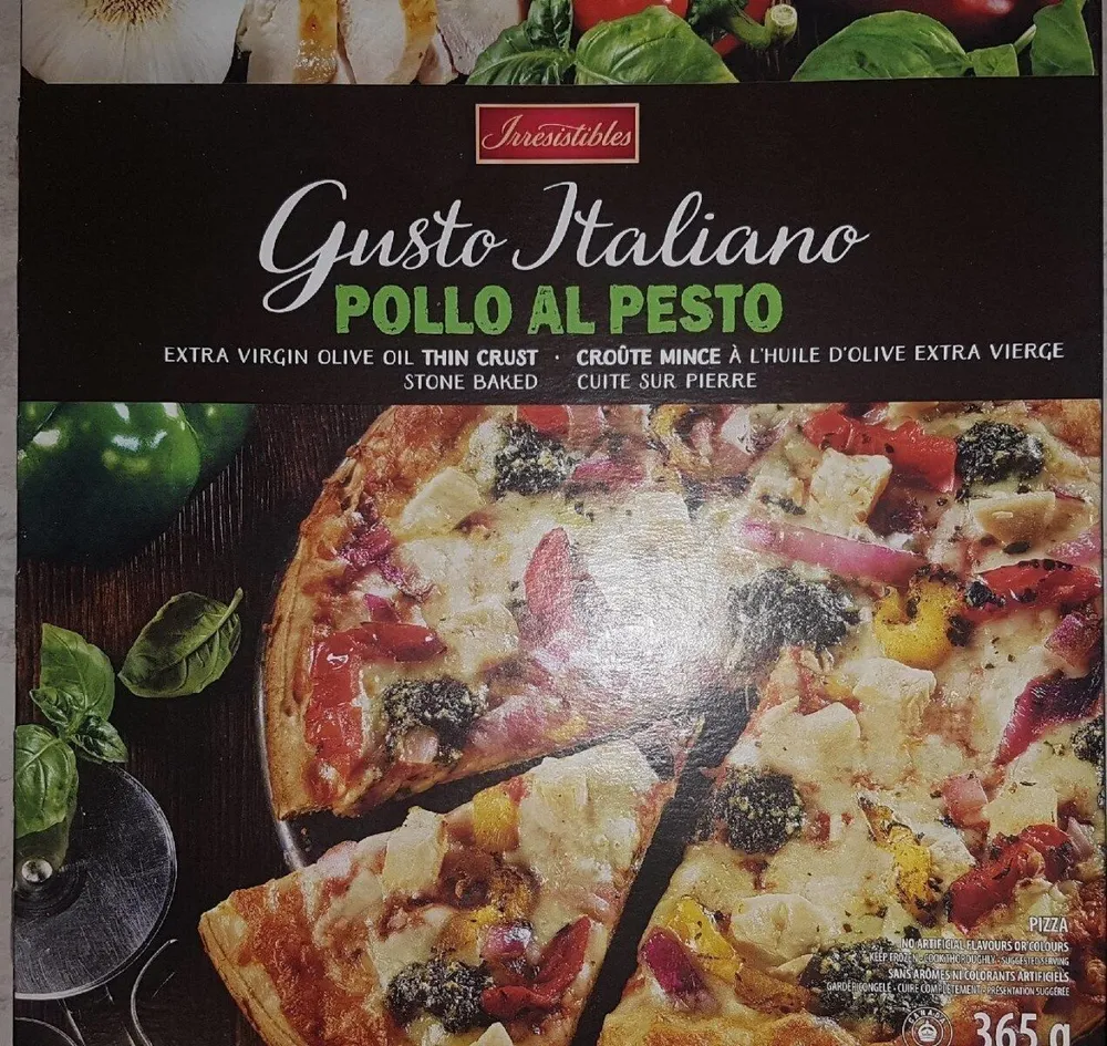Pizza pollo al pesto