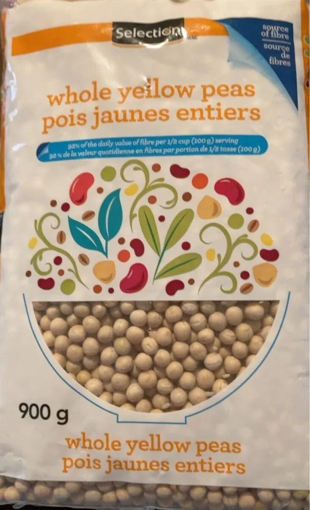 Pois jaunes entiers