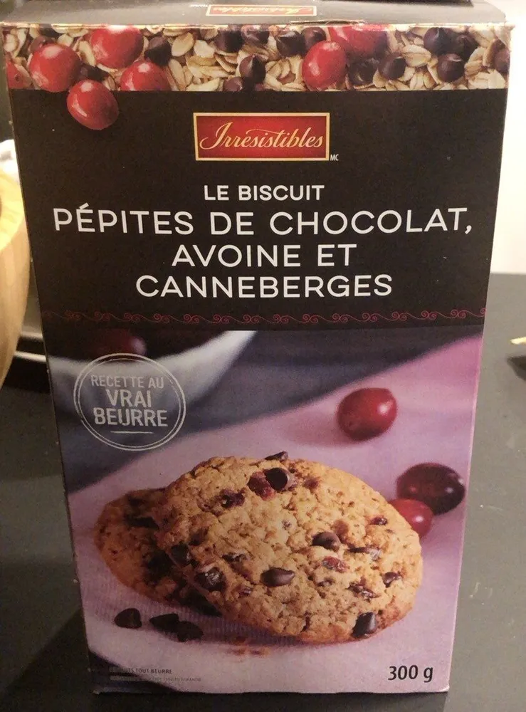 Le Biscuit pépites de chocolat, avoine et canneberge