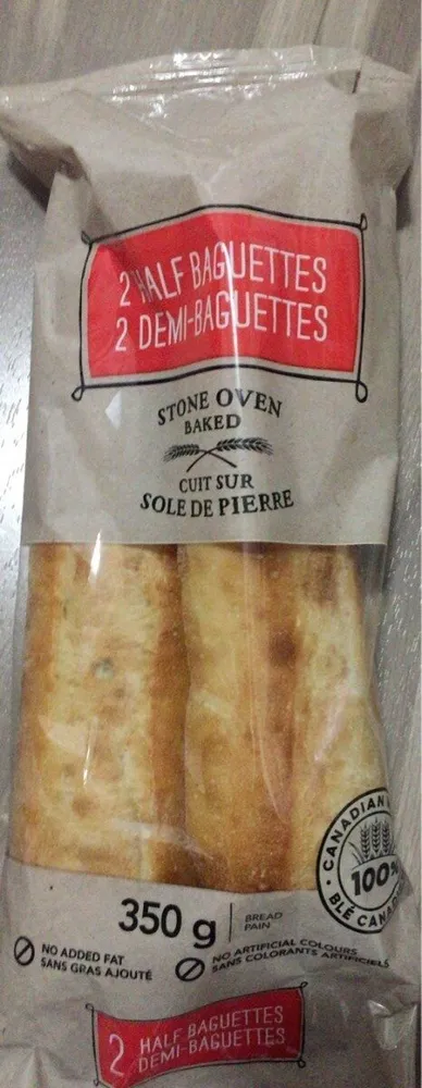 2 demi-baguettes