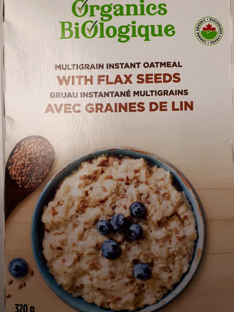Gruau instantané multigrains avec graine de lin