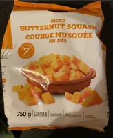 Courge musquée en dés