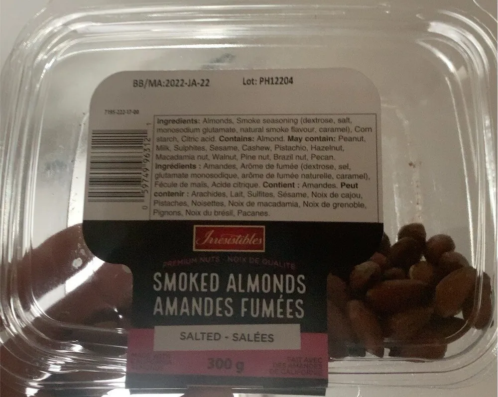 Smoked almonds