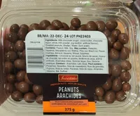 Arachides enrobées de chocolat au lait