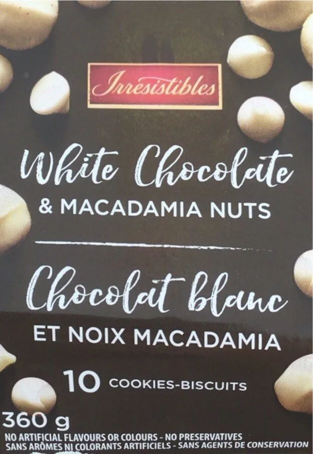 Biscuits aux chocolat blanc et noix macadamia