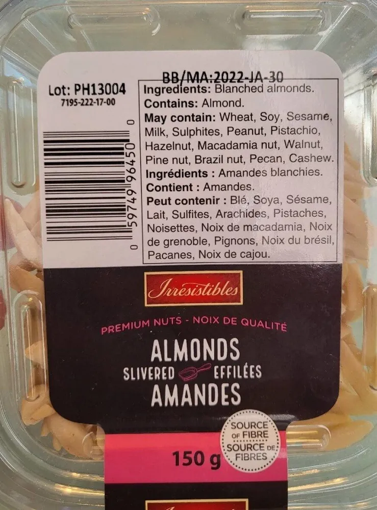 Amandes effilées