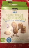 Beurre d’arachides craquelins sandwichs