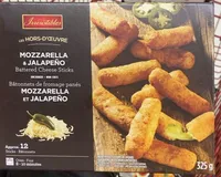 Batonnets de fromage panés jalapeño mozzarella