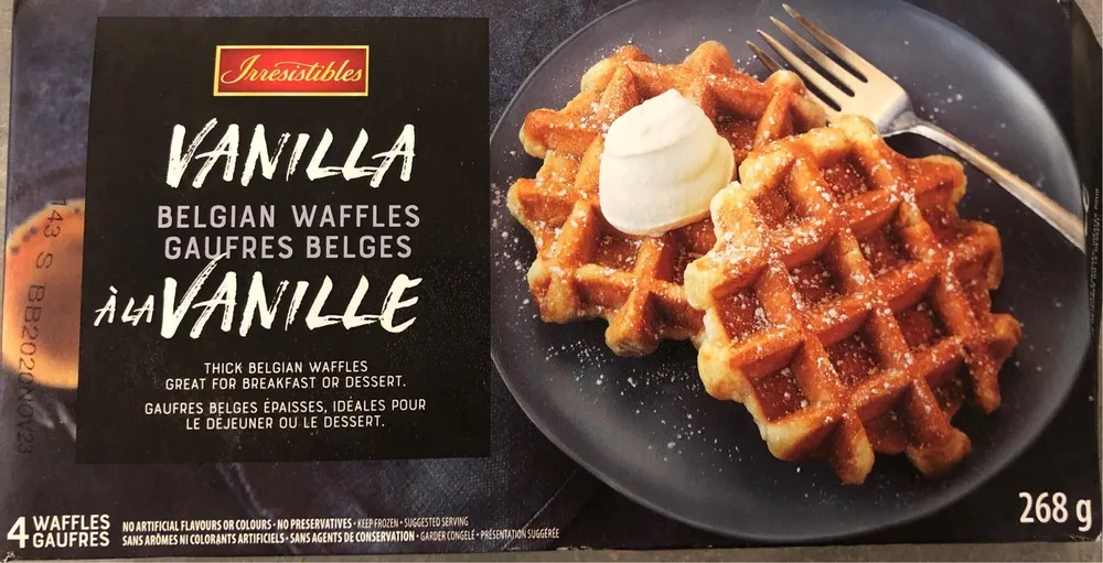 Gaufres belges a la vanille