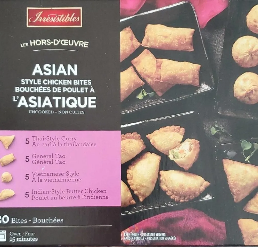 Hors-d'oeuvre Bouchées de poulet à l'asiatique