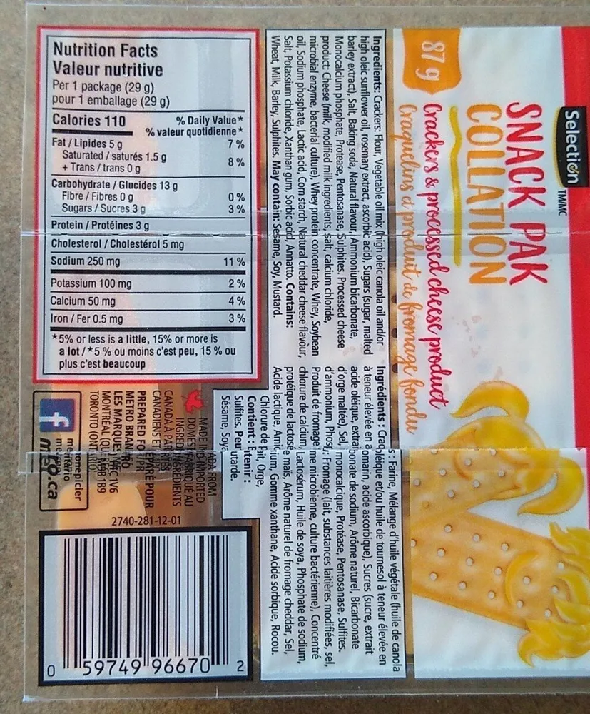 Snack collation