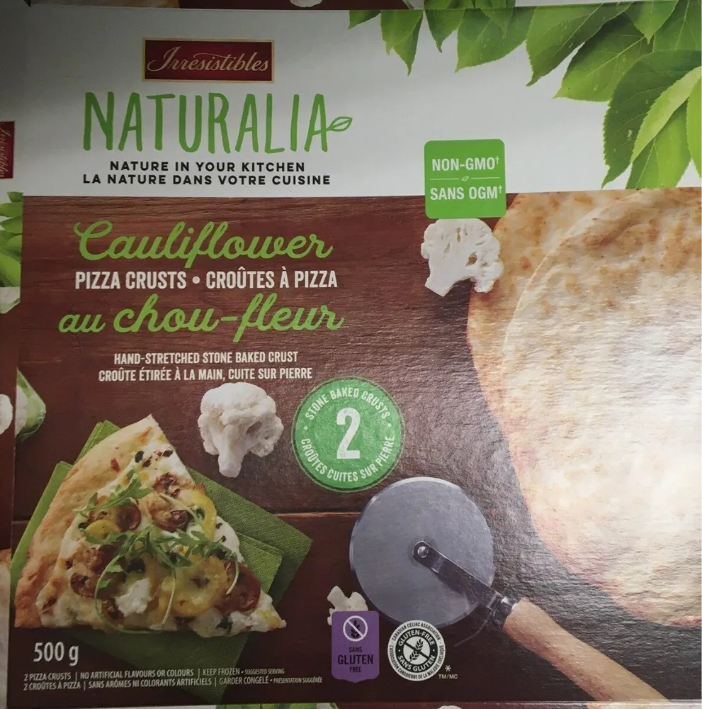 Croutes a pizza au chou fleur
