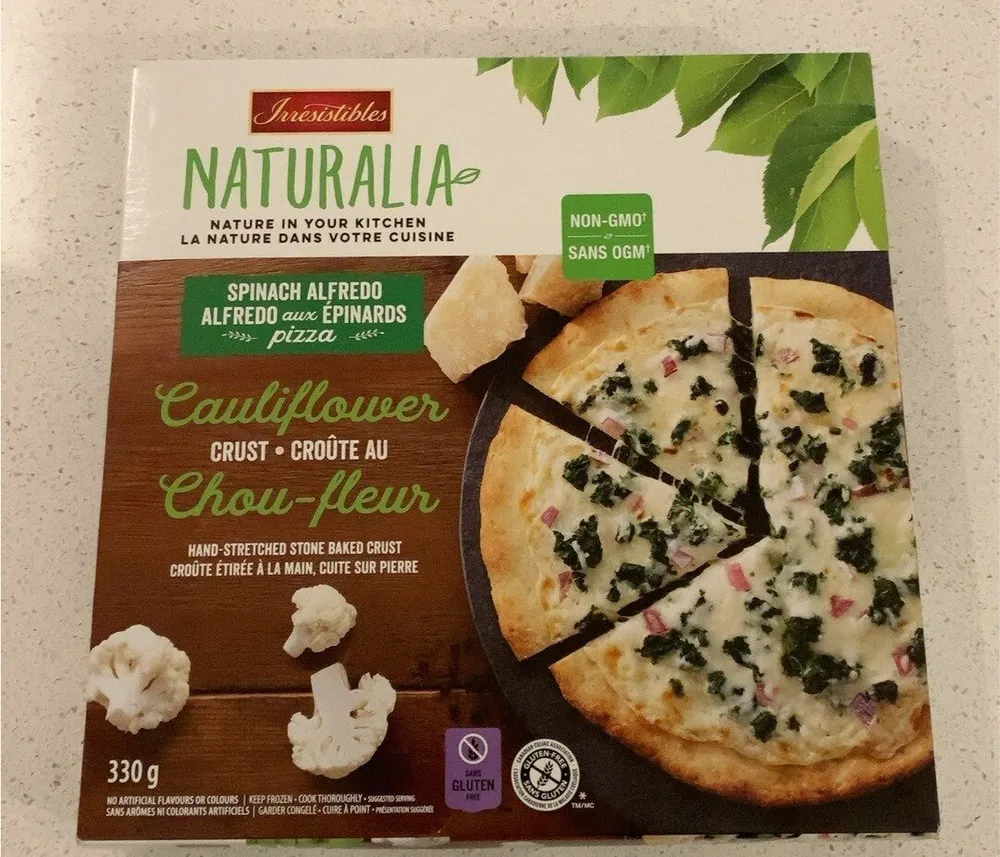 Naturalia Pizza Alfredo aux epinards