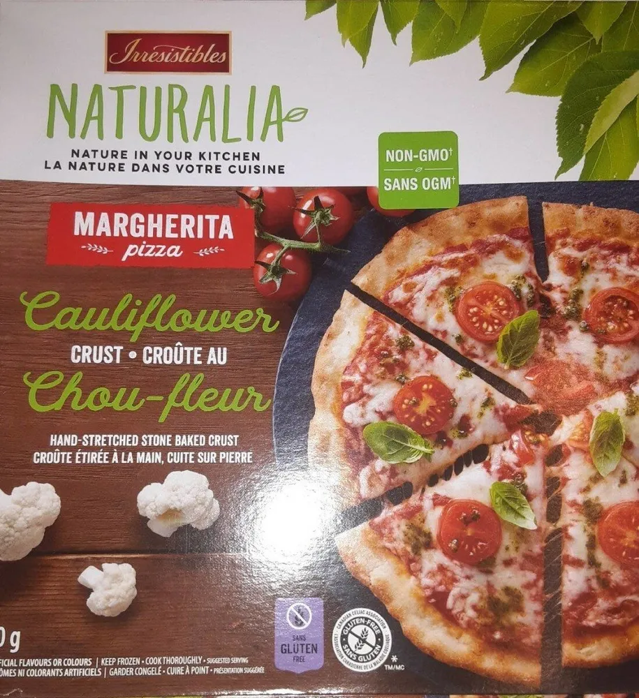Cauliflower crust Maguerita pizza