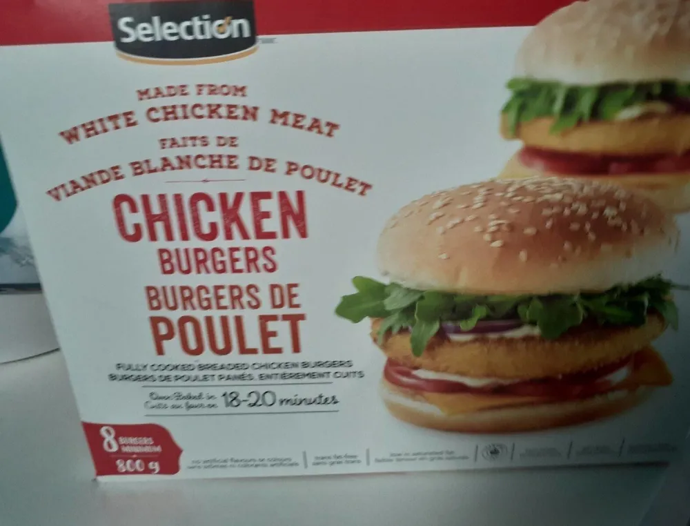 Chicken Burgers / Burgers de poulet