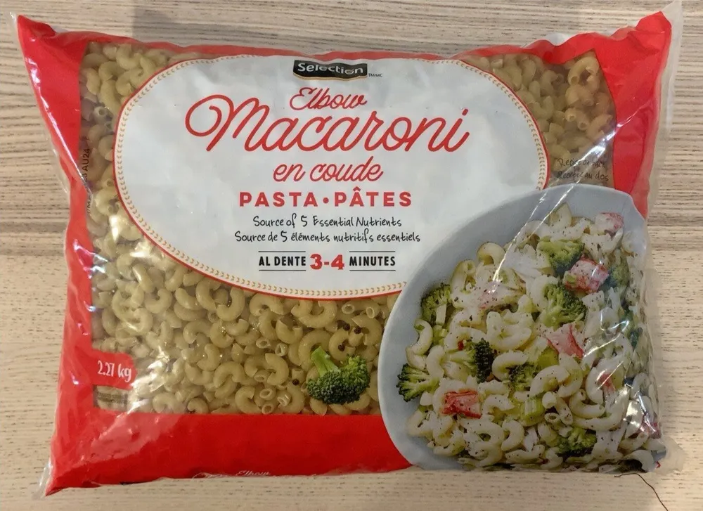 Macaroni en coude