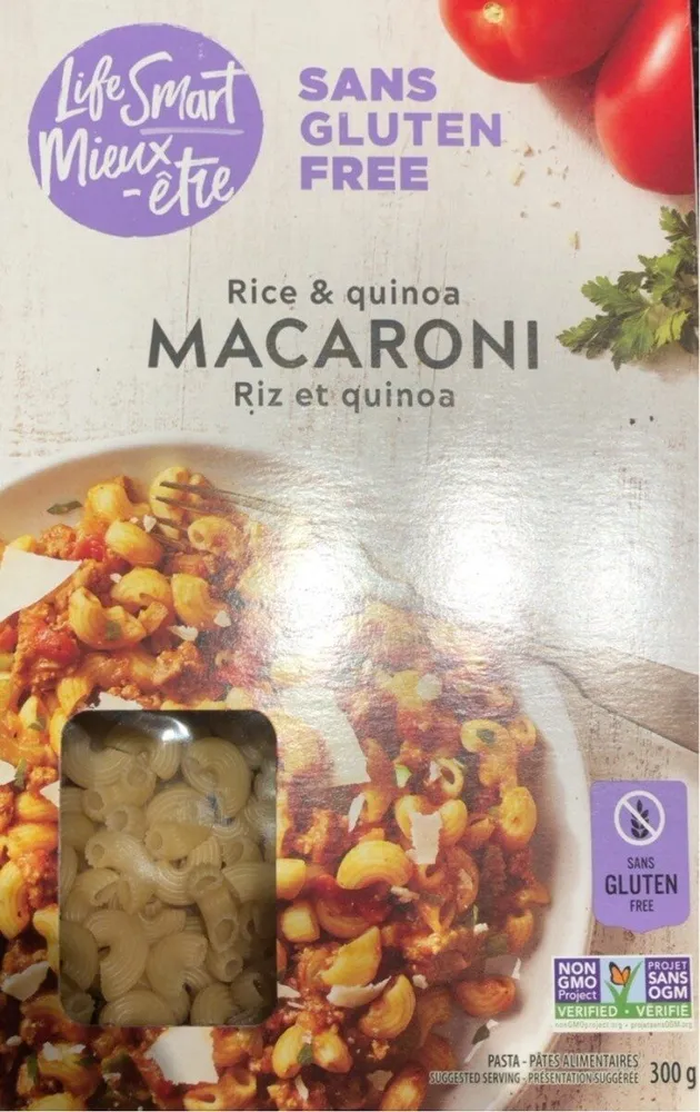 Macaroni : riz et quinoa
