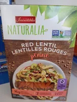 Pâtes de lentilles corail