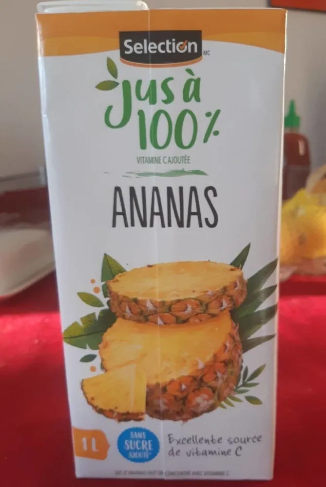Jus à 100% Ananas