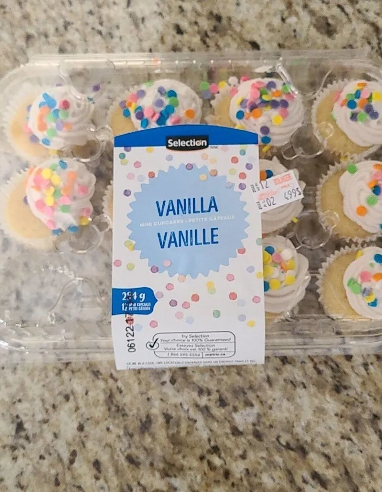 Mini cupcakes vanille