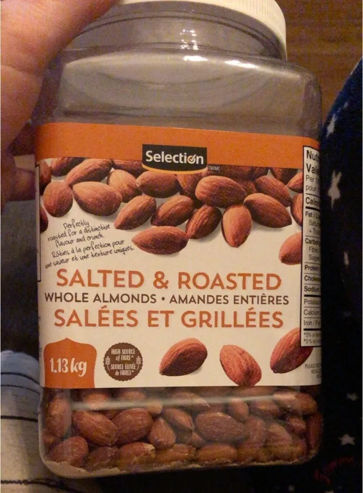 Amandes entières Salées et grillées