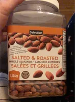 Amandes entières Salées et grillées