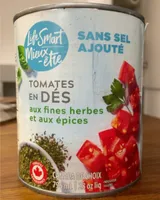 Tomates en dés aux fines herbes et aux épices