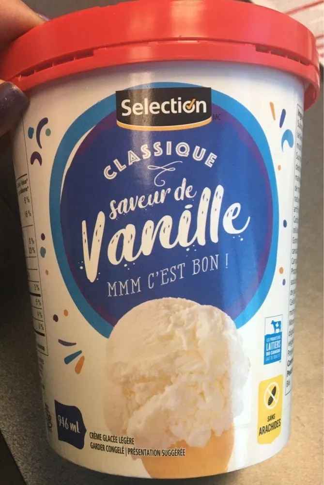 Creme glacée legere a la vanille