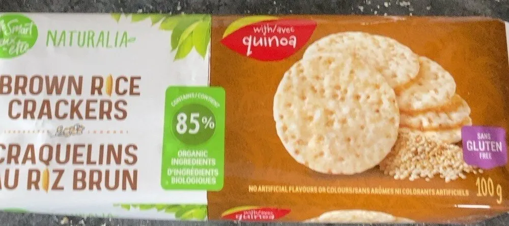 Craquelins au riz brun
