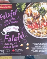 Falafel with spiced rice and quinoa