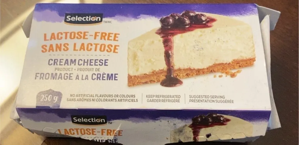 Fromage à la crème sans lactose