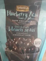 Pâtes de fruits bleuet açais enrobés de chocolat noir