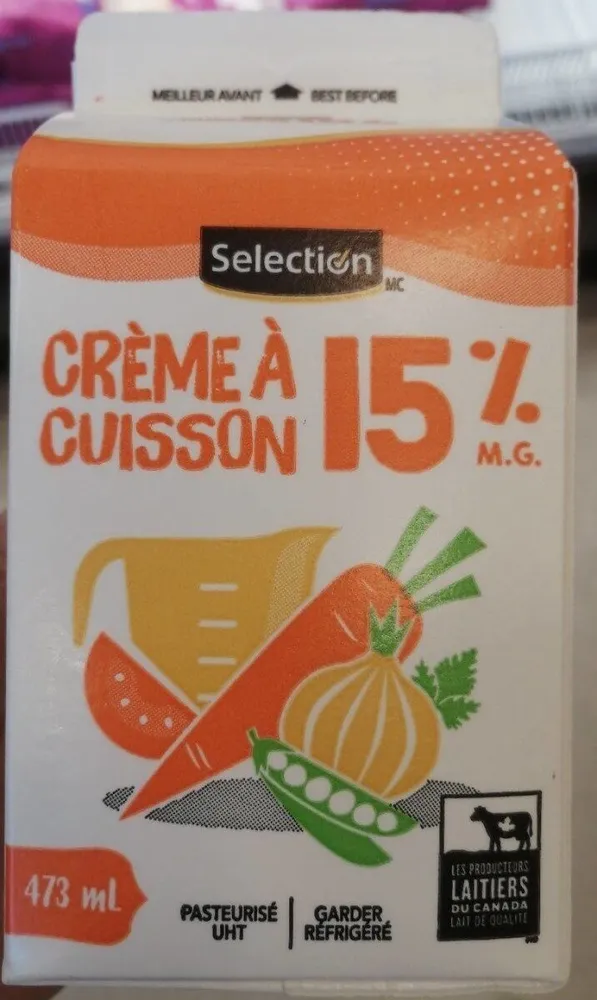 Crème à cuisson